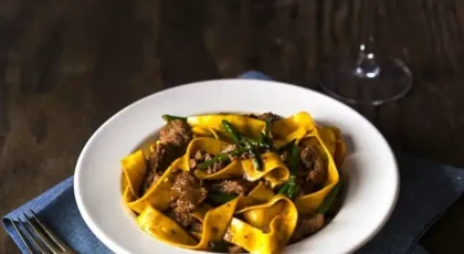 Stir-fry Beef Pappardelle