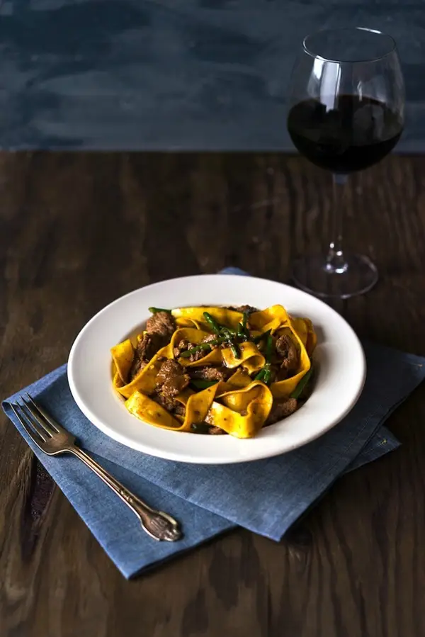 Stir-fry Beef Pappardelle