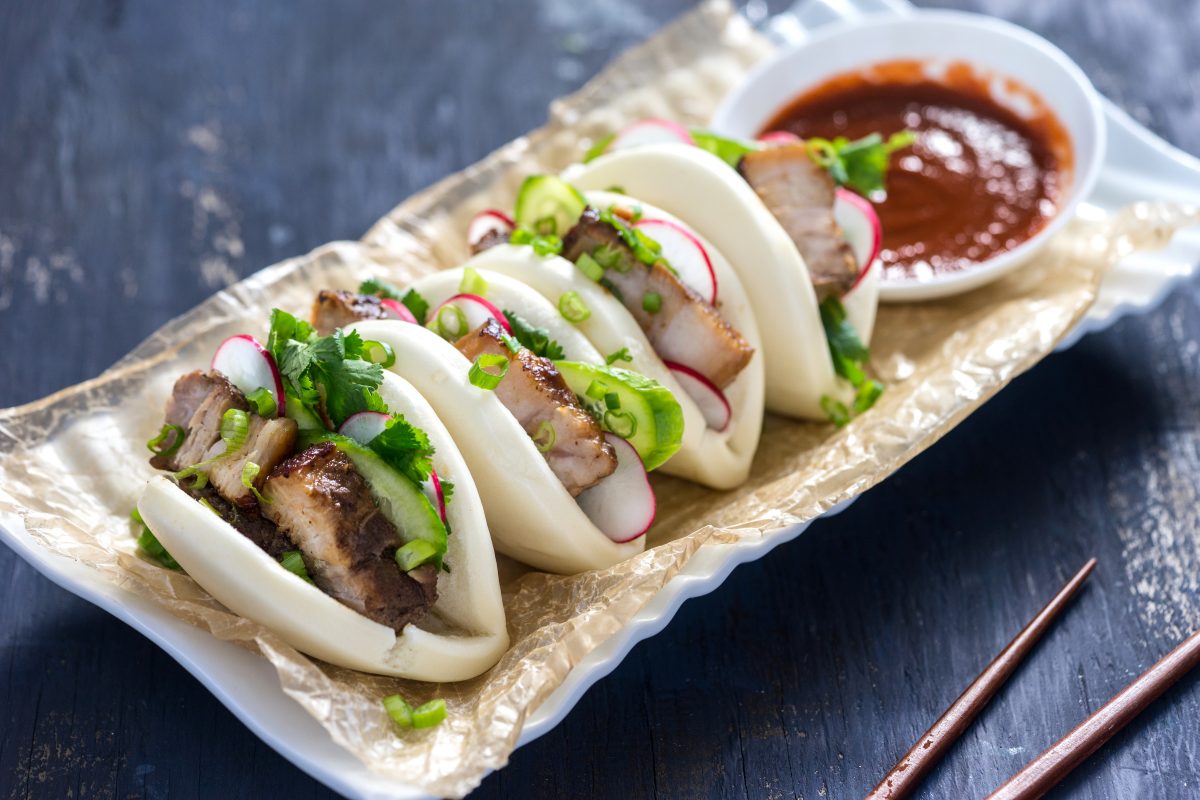 Taiwanese Pork Belly Steamed Buns