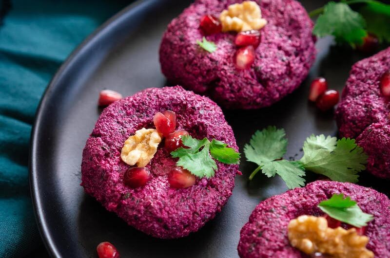 🥣 Beet Pkhali – Georgian Walnut & Beet Spread