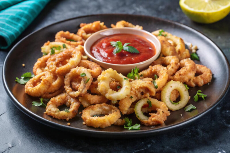 Calamari Fritto Misto with Spicy Aioli