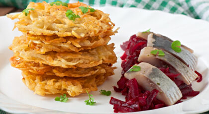 Butternut Squash Potato Latkes